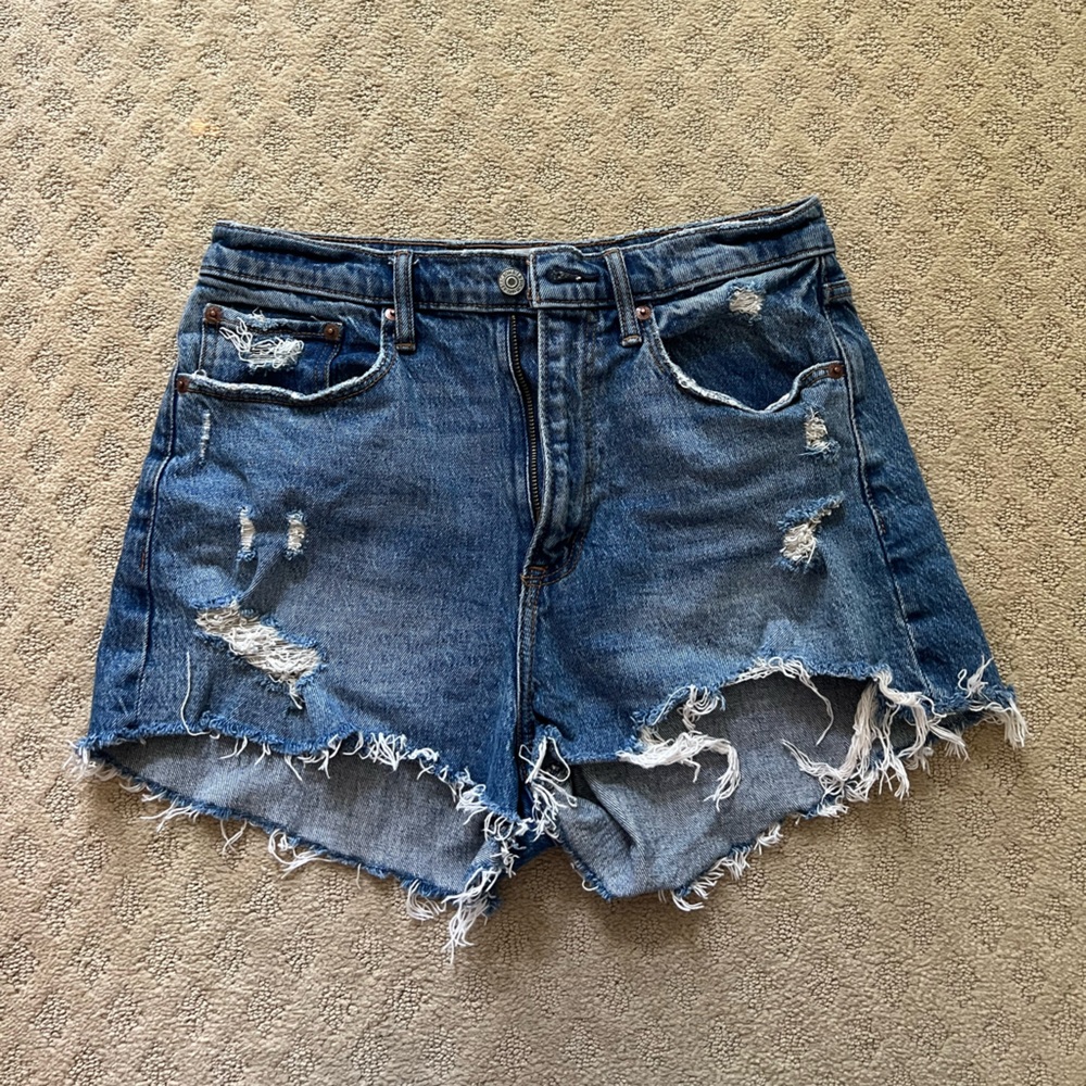 Abercrombie & Fitch Blue Jean Shorts